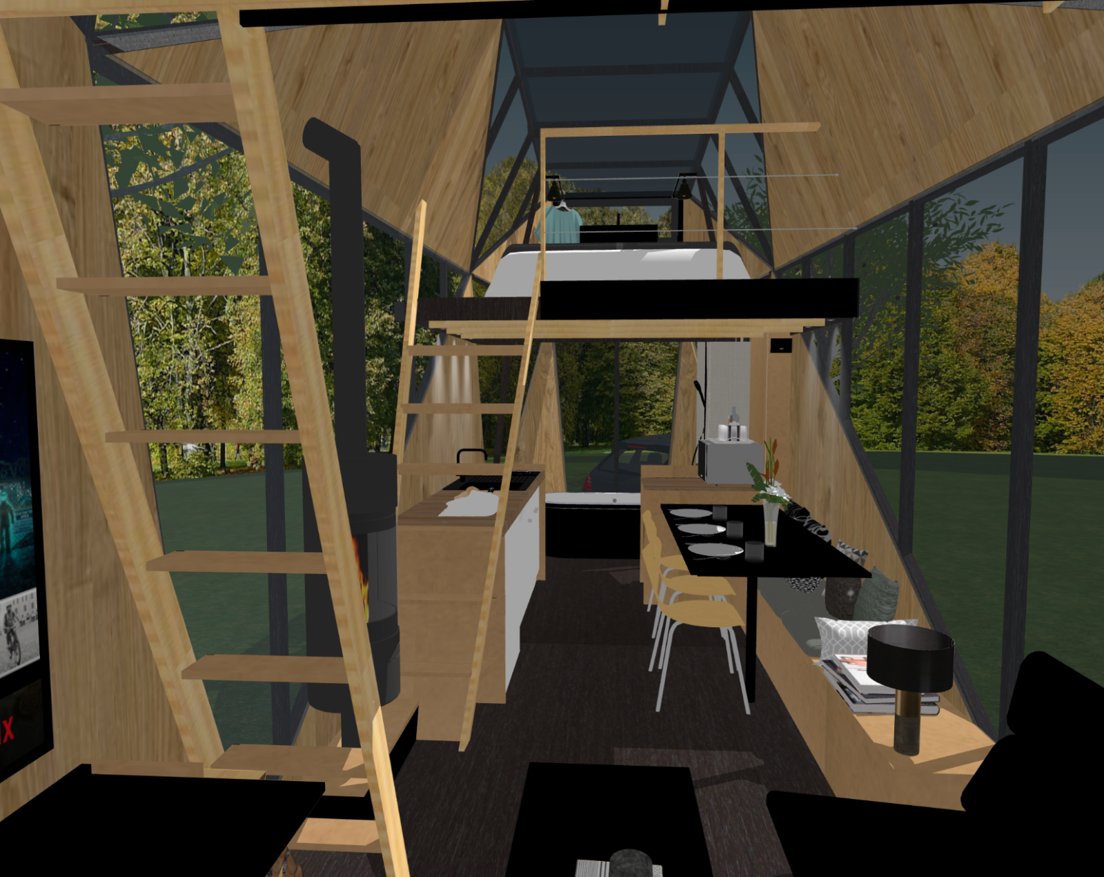 Tiny house moderne contemporaine design