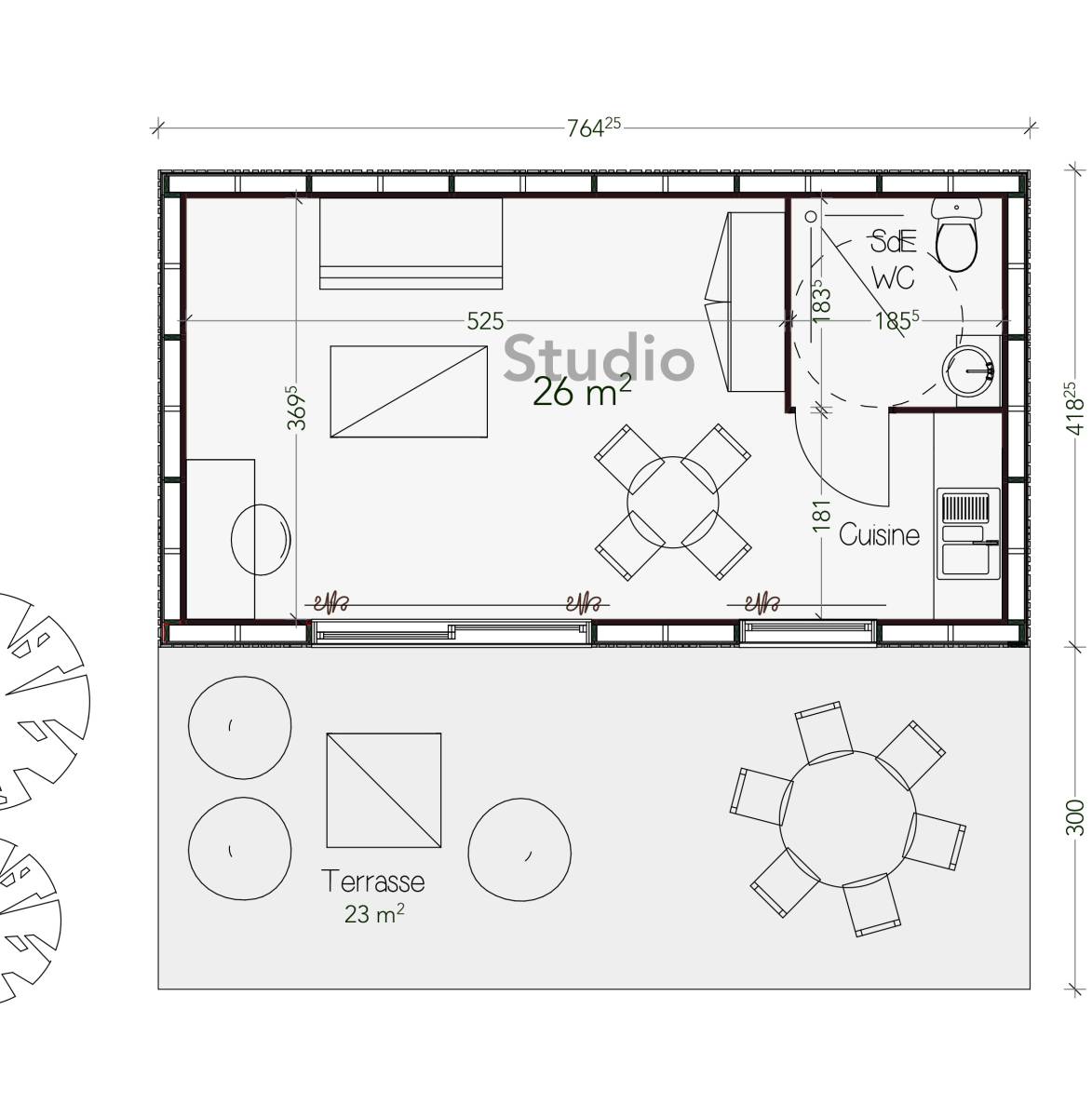Plan Maison design, contemporaine et moderne, pour une belle villa dans toute la région bordelaise