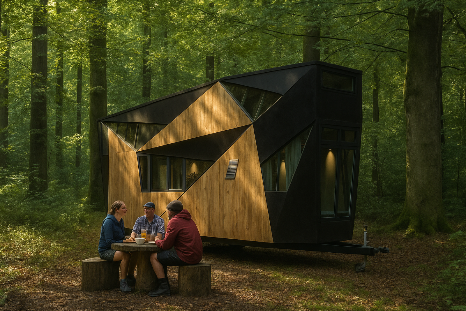 Tiny design se retrouver en forêt