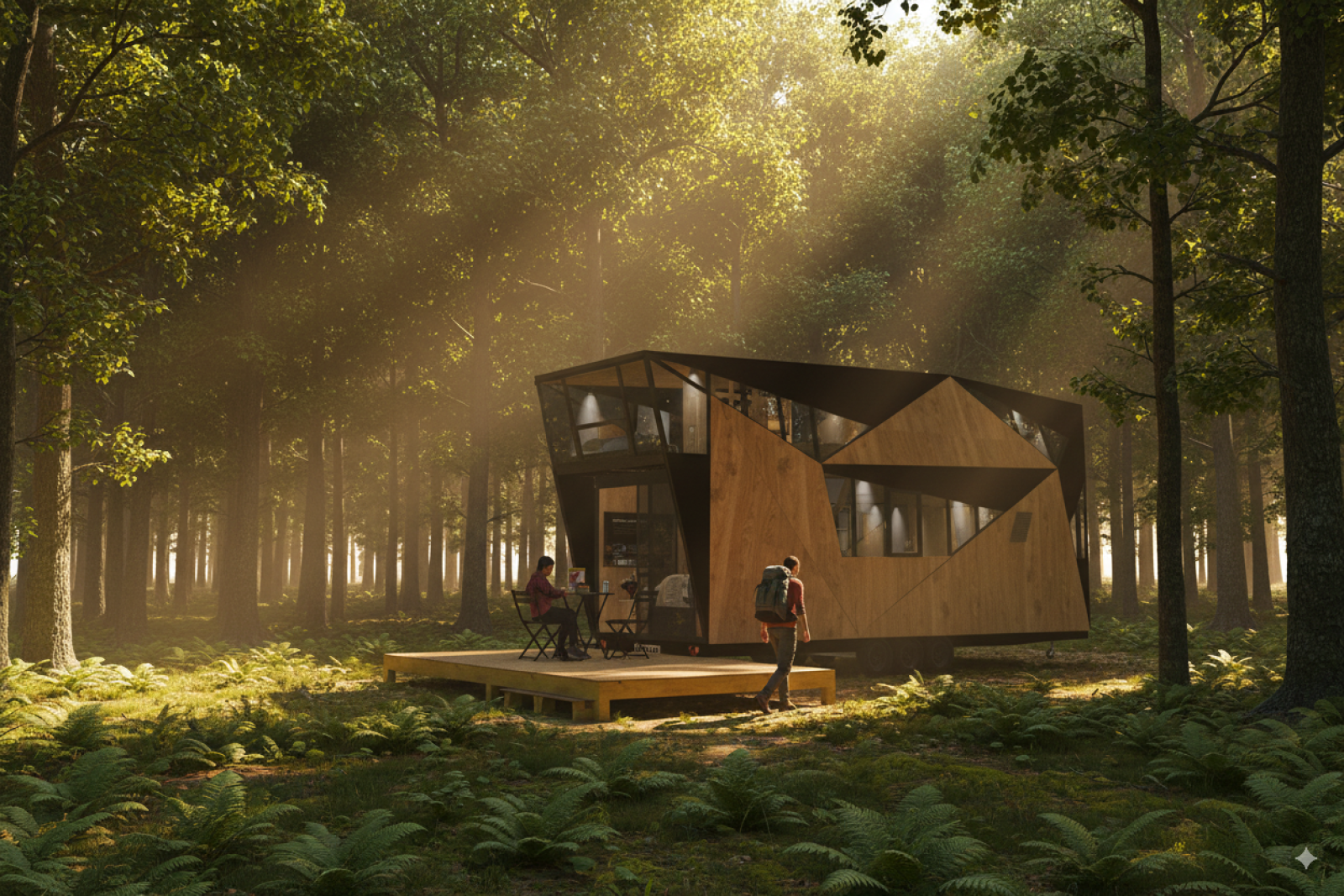 Tiny design en forêt des landes ou de feuillus