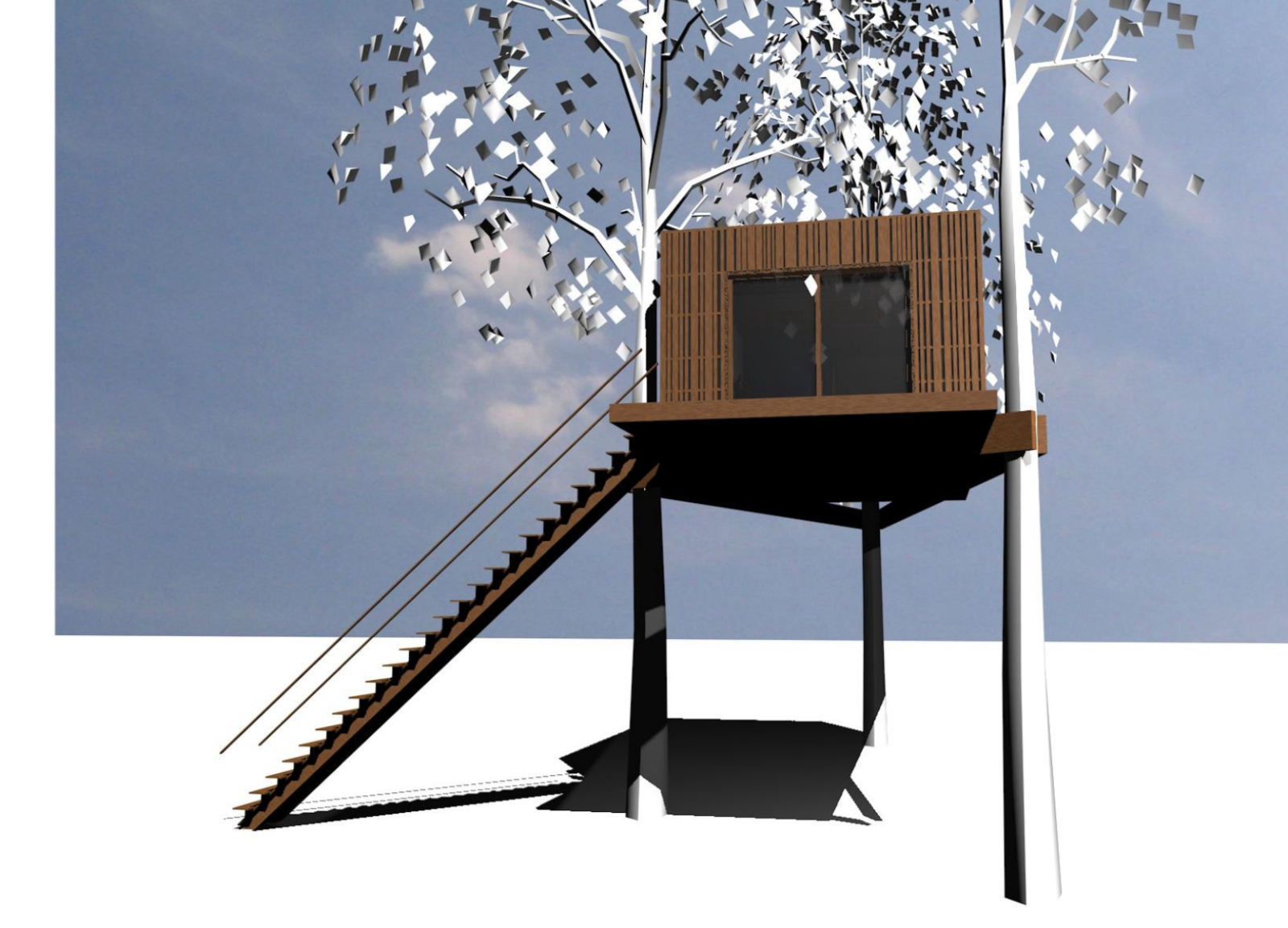 Maison dans les arbres design, contemporaine et moderne, pour une belle villa dans toute la région bordelaise