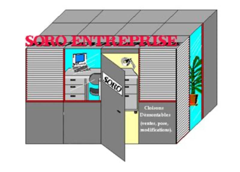 Cloison amovible ou mobile Bordeaux Soro entreprise