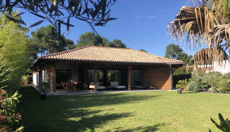 Construction d'une Maison bois de 149 m2 et de plein pied sur la commune de Cazaux sur le bassin d'Arcachon