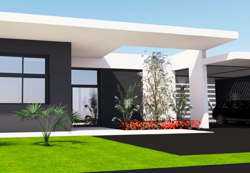 Création d’une maison contemporaine de plein pied à Abidjan