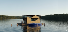 Tiny design au milieu du lac de Parantis