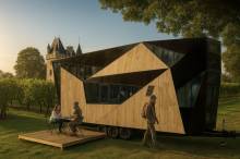 Tiny house au milieu du vignoble bordelais